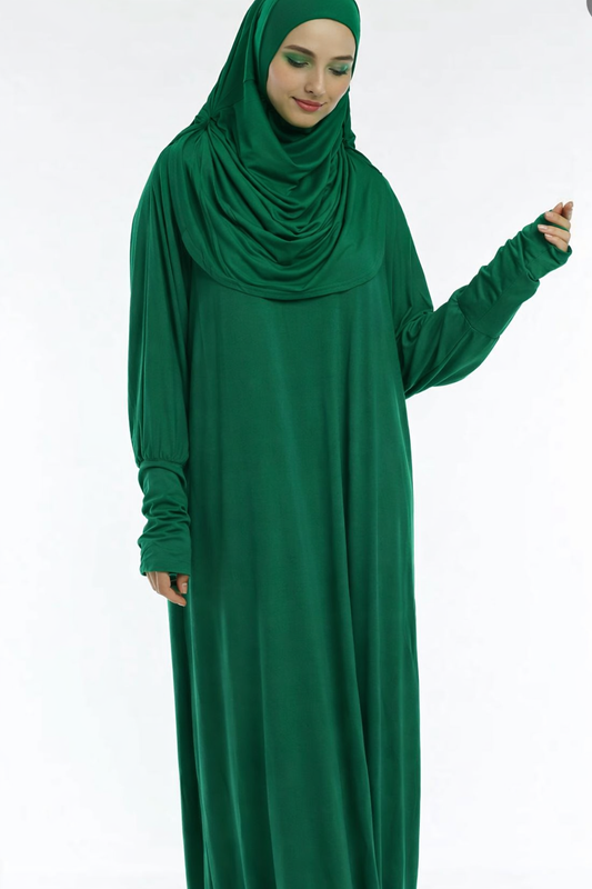 Namaz Elbisesi Zümrüt yeşili